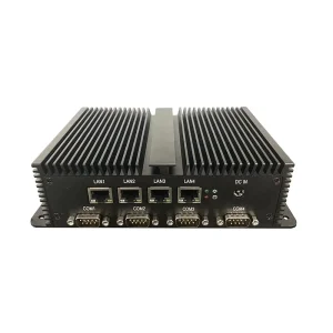 Fanless Industrial Cybersecurity PC Jasper Lake Celeron N5105 Quad-Core 2.5GbE 4 LAN 5 COM VGA DDR4 2133MHz