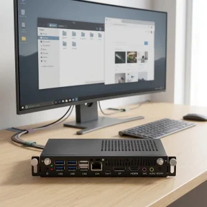 Fanless Industrial Embedded Computer 8GB DDR4 RAM 256GB SSD Wi Fi BT Thermal Management Stock Mini PC Accessories for Industrial