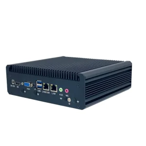 Fanless Industrial Mini PC Intel Core i5-5350U/6200U/8257U/1235U Dual LAN DDR4 Windows 10/11 Linux