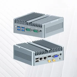 Fanless Industrial Mini PC with Windows 11/Linux Dual Network Ports and Built-in Wi-Fi