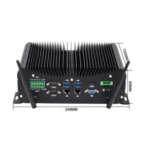 Fanless Industrial PC Intel Core I5-10210U DDR4 RAM 2*RJ45 LAN Portable Desktop Aluminum Alloy Core I3/I5/I7 6/7th Mini PC