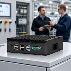 Fanless Industrial PC USB2.0 USB3.2 2*RJ45 LAN RS232 RS485 COM GPIO Linux Windows Mini Fanless Industrial PC