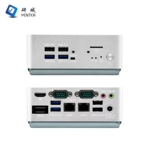Fanless Mini Desktop Computer Intel Celeron 5205U Quad-Core Dual LAN Dual COM Wi-Fi Windows 10 Linux Ubuntu Industrial Mini PC
