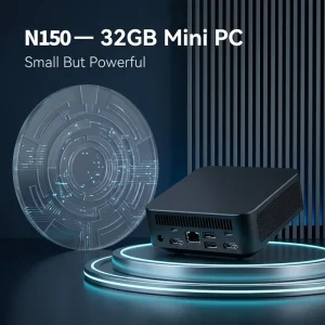 Fanless Mini PC N150 3.6GHz Windows 11 16GB DDR5 RAM Full-Function Type-C BT 5.0 Industrial Office Gaming