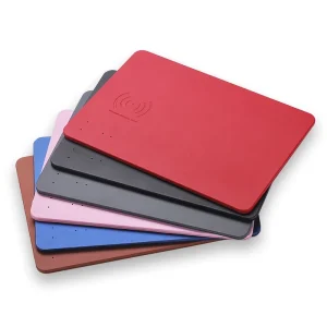 Fast Charging Wireless Charger Mouse Pad with PU Leather Skin Stylish Stock Leather Mouse Pad Custom