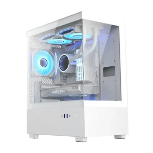 Fast Detach TG Glass Silm Design Computer MATX Micro ATX Mid Tower Gaming PC Case