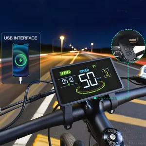 Fatbike V20 Screen H6C Center Vertical LCD Display Electronic Bicycle Computer for Road Bike Wired IP67 Waterproof Handlebar