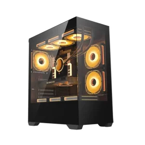 Fish Tank PC Case Gaming OEM Chassis with Full Glass Side Board Custom Logo Steel Desktop Full Tower Gamer Case