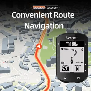 For BSC300 Bike GPS Computer Cycling Wireless Speedometer Color Screen Map Navigation ANT+ Sensors Waterproof Bicycle
