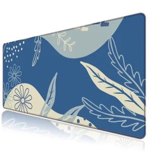 Full Desk Mouse Pad XL Rubber Base Non Slip Stitched Edges Large Gaming Mat Waterproof Desk Blotter Protector for PC