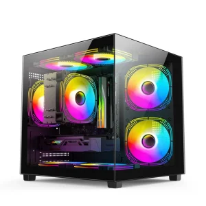Full Tower ATX Computer Case Steel Aluminum Alloy Tempered Glass Side Panel 360mm Water Cooling