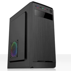 Full Tower Desktop Computer Case ATX Power Supply Aluminum Alloy Steel Construction Fan Cooling Side Panel Window