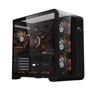 Full Tower Gaming Computer Case with Monitor