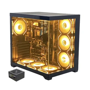 Full Tower PC Case with Silent Operation, Spacious Interior and Optimized Airflow