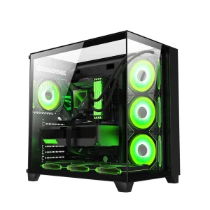 Full-View Gaming PC Case, Aluminum Extrusion, Tempered Glass Side Panel
