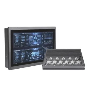 Fully Enclosed Industrial PC with Touch Display, Waterproof and Dustproof, with Network Interfaces