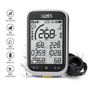 G3+ GPS Cycling Computer ANT+ Wireless Bike Computer with Heart Rate Cadence Power Meter IP67 Waterproof