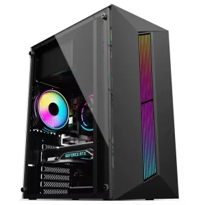 G901 MATX Full Tower PC Case with Tempered Glass