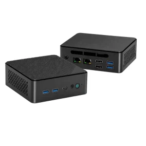 GN7 AMD Ryzen 5 3500U Barebone Mini PC Dual LAN 4K Triple Display HD+DP+Type C Win11 Pro DDR4 M.2 NVMe Silent Desktop PC