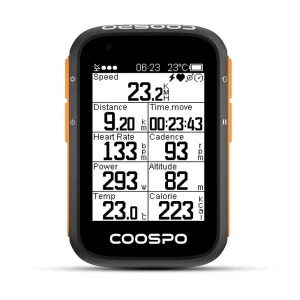 GPS Bicycle Computer Speedometer Wireless Cycling Computer App Sync