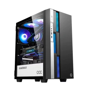 GameMax COC ARGB Mid Tower Used Gaming Case for RTX 3080 Support ATX Form Factor Plastic ABS Material 12cm Fan 7 Expansion Slots