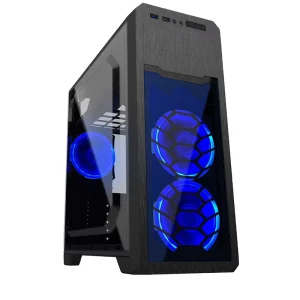 Gamemax G563 Mid Tower ATX Gaming Computer Case with Fan Plastic Material in Stock