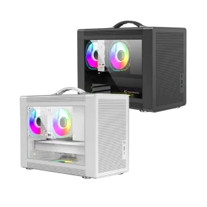 Gamer X ARGB Steel Mid Tower PC Case Side Panel Window for Desktop Gaming MicroATX Mini ITX Support 240MM Radiator 325MM GPU