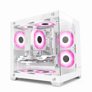 Gamer X Mid Tower Steel MicroATX Gaming PC Case with Side Panel Window USB 3.0 & Type C Ports Popular New Design in Stock