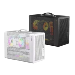 Gamer X P60 Custom Mid Tower Gaming Computer Case Micro ATX ITX 0.6mm Tempered Glass Black Fans USB3.0 HDAUDIO Type C Ports
