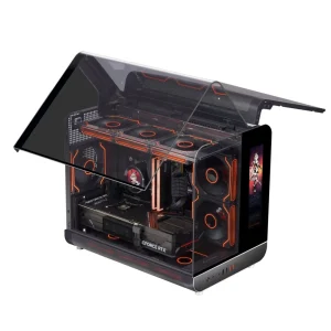 Gamer X White Micro ATX Full Tower Steel Computer Case with RGB Lighting and Side Panel Window Gamer PC Cabinet in Stock
