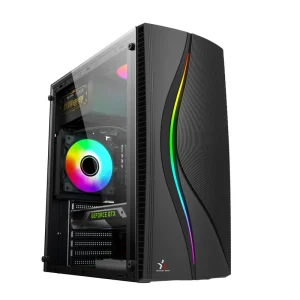Gaming Desktop PC Accessories RGB LED Light Strip Supported Century Star Aluminum Alloy Mid Tower Computer Cases Side Panel