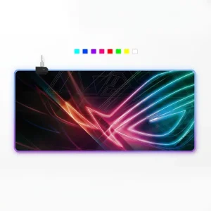 Gaming Esports RGB LED FPS Mouse Pad with Stitched Edges and Large Size