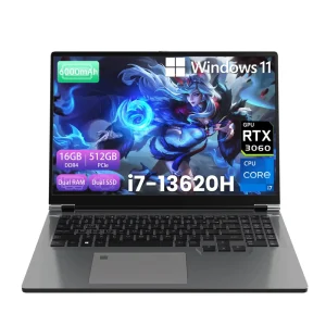 Gaming Laptop 13th Gen Core I7 13620H 10 Core 16GB DDR4 RAM 512 SSD Dedicated Graphics Win 11 English Keyboard RGB 144Hz 16 10