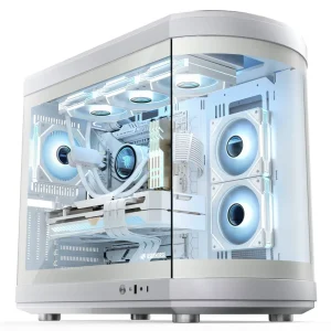 Gaming Mid Tower ATX Micro ATX Computer Case with Power Supply and Aluminum Alloy