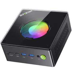 Gaming Mini PC 8-core 16-thread Work Computer PC Mini Computer with RGB Cooling Fan