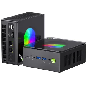 Gaming Mini PC AMD Ryzen 9 8945HS 32GB DDR5 1TB SSD with RGB Cooling Fan