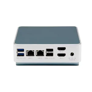 Gaming Mini PC Intel N100 12th Gen DDR4 16GB M.2 NVMe Windows XP 2 HDD Dual LAN WiFi USB 3.2 Type-C Fanless Barebone