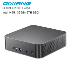 Gaming Mini PC Para Juegos Intel N95 Mini PC Core 8GB RAM DDR4 512GB SSD Win11 HTPC Micro Computer for Home & Office