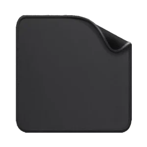 Gaming Mouse Pad 200*240mm Non Slip with Stitched Edges Locked Edge Thickened All Black for Office & Home Use Customizable