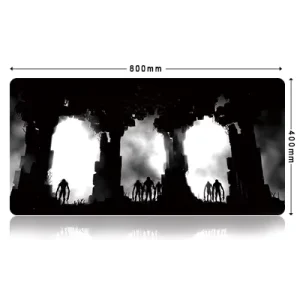 Gaming Mouse Pad Big XXL Heat Transfer Anime Mice Mats Softy Natural Rubber Locked Edge Eco friendly for Large Gaming Desk