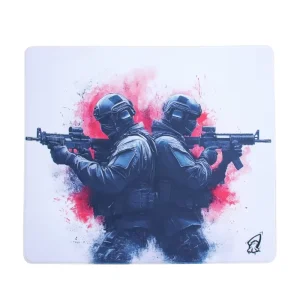 Gaming Mouse Pad Ultra-Smooth Fabric Anti-Slip Natural Rubber Base 260x210mm