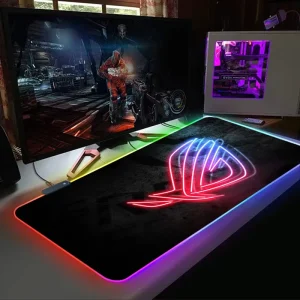 Gaming Mouse Pads Waterproof RGB Lighting Gaming Mouse Pad Custom Cartoons and Sizes Computer Game Desk Mat Mousepad