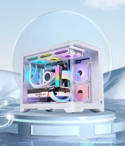 Gaming PC Case ATX Mid Tower RGB Tempered Glass Desktop Chassis Anime Wukong Design