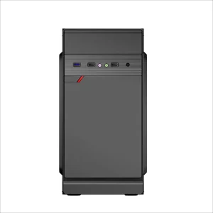 Gaming PC Case Mid Tower Desktop Chassis for Micro ATX Motherboard with Tempered Glass