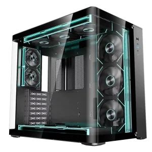Gaming PC Case with ARGB Fans and USB 3.1 Type C 360mm Water Cooler Support ATX Computer Case Tower