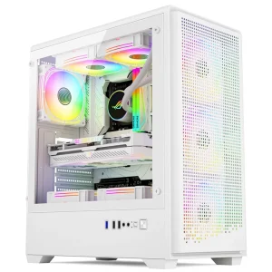Gaming PC Case with USB Ports ARGB RGB LED