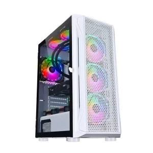 Gaming PC Case with USB3.0, Tempered Glass and 120mm RGB Fan