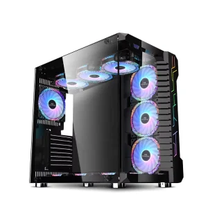 Gaming PC Desktop ATX Computer Case Mid Tower Cabinet
