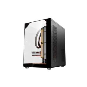 Gaming PC Desktop Computer MATX Mid Tower PC Case RGB Computer Cases Towers Desktop Office PC Cabinet