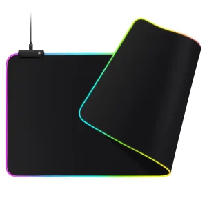 Gaming RGB LED Mouse Pad 800*300*4mm Soft Non Slip Rubber Computer Keyboard Mouse Mat Stock